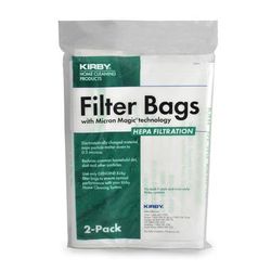 Kirby Universal Genuine Micron Magic HEPA Plus Allergen Reduction Style "F" Filter Bags 205814A, 2 pack