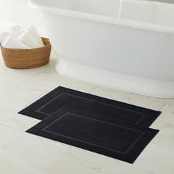 BH Studio Bath Mat, Set of 2 by BH Studio in Black