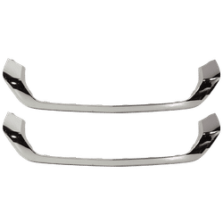 Replacement Bumper Trim Chrome, Front, Driver & Passenger Side, 1-year unlimited-mileage warranty SET-RM01590020-2