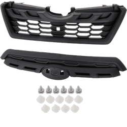 Replacement Grille Assembly ABS Plastic Textured Black Grille, 1-year unlimited-mileage warranty SET-RS07010050-A