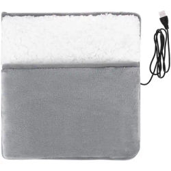 Chauffe-pieds domestique USB, température constante, couverture thermique en peluche douce, tapis chauffant pour la maison, le bureau et la chambre à coucher