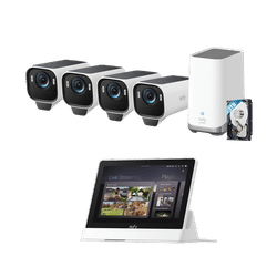 eufyCam S3 Pro (4-Cam Kit with HomeBase S380) + Smart Display E10