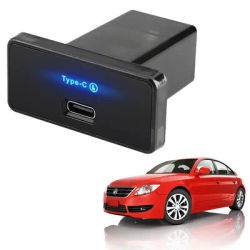 18W/30W RV USB Outlet Adapter 12V-24V PD Type C/USB Car Charger Power Socket Fast Charging Power Outlet for RV Boat Truck