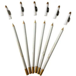 White Barber Beard Pencil Edge Hairline Razor Trace Hair Beard Shape Accessories With Sharpener Hair Line Pen Haircut Makeup