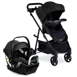 Britax Willow Brook S+ Travel System with Alpine Anti-Rebound Base - Raven Black