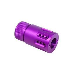 Guntec USA AR .308 Mini Slip Over Barrel Shroud w/Multi Port Muzzle Brake Purple 1326-MB-P-MINI-308-PURPLE