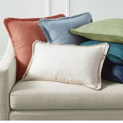 Marilia Silk Decorative Pillow Covers - Light Jade, 20" x 20" Light Jade, Set of 2 - Frontgate