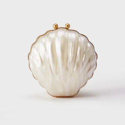 Women Fashion Shell Acrylic Box Clutch Evening Bag Bug Pattern Handbags Small Bag Phone Money Pouch Wedding Bridal Clutch Purses