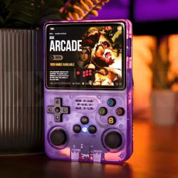 R36S Retro Handheld Video Game Console Linux System 3.5 Inch IPS Screen R35s Pro Portable Pocket Video Player 128GB Games