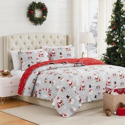 Avanti Linens Christmas Quilts by BrylaneHome in Ho Ho Ho (Size FL/QUE)