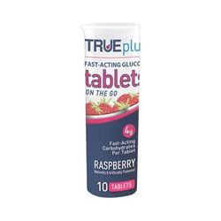 TRUEplus Glucose Supplement 10 per Bottle Chewable Tablet Raspberry Flavor (850073_BT)