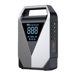 avviatore di emergenza per auto, pompa gonfiabile multifunzione, caricabatterie portatile da 8000 mAh, dispositivo di avviamento automatico, avviatore di emergenza per batteria auto