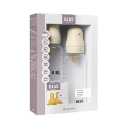 BIBS Baby BPA-Free PP Bottle Grow and Flow Set 5oz/9oz Latex - Ivory