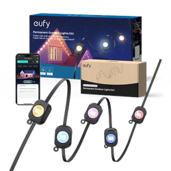 eufy Permanent Outdoor Lights E22 (150ft, Black) Black, 150ft