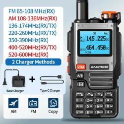Baofeng UV-K61 talkie-walkie longue portée sans fil copie fréquence type-c chargeur UHF VHF DTMF FM NOAA UV-5R Radio UV-K6 améliorée
