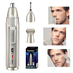 kemei 3in1 Rechargeable Facial Nose Trimmer Beard Trimer Men Ear Cleaner Eyebrow Brow Nose Hair Trimmer Ear Trimmer Machine