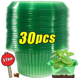 1/30pcs Plants Slug Protection Rings Green Planter Flower Pot Snail Vegetables Cover Reusable Pest Control Trapper Garden Tool