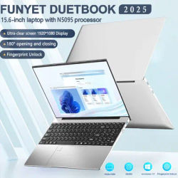 LENO 15.6" Intel Core N5095 Laptop Computer Windows 11 Pro 32GB DDR4 2TB SSD Notebook PC Portable Laptops Gaming