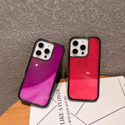 Pour IPhone 16 15 14 13 12 Pro Max Plus couverture lumineuse Quicksand étui lueur dans l'obscurité liquide brillant étincelles antichoc coque Fundas