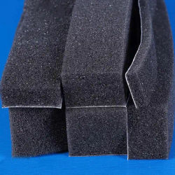 Bande d'étanchéité noire, auto-adhésive, résistante aux hautes températures, insonorisée, en coton, pour espace de porte, mousse d'étanchéité absorbant les chocs