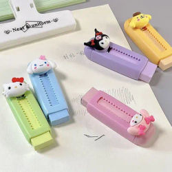 Cute Sanrio Push-Pull Eraser Kawaii Cartoon Hello Kitty Kuromi Cinnamoroll Eraser Student Gift Reward Stationery Gift