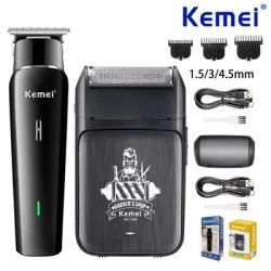 Kemei USB Charging Hair Clippers Rechargeable Electric Trimmer Men's Shaver Cordless Beard Shaving Machine,KM-1115,KM-T366,Kit