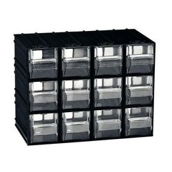 Bloc-tiroir Serie T *ta1* Corps Noir/tiro Ir Transparent - Mobil Plastic
