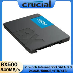 Crucial SSD BX500 2.5" 240GB 500GB 1TB 2TB Solid State Drive SATA 3 3D NAND Internal SSD Hard Drive Laptop and Desktop Notebook