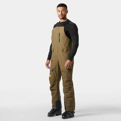 Helly Hansen Men's Sogn BIB Cargo SKI Trousers Brown L