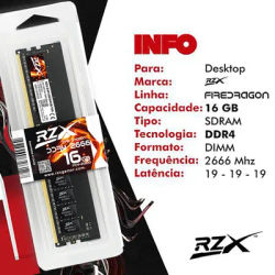 RZX Desktop DDR4 Memoria RAM 32GB 16GB 8GB 3200MHz 2666MHz 2400MHz 288-Pin UDIMM Computer Memory