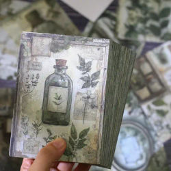 160sheets Vintage Plant Scrapbook Paper No Repeating Pattern Junk Journal Supplies Decor DIY Card Making Album Collage Paper
