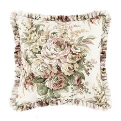 Estelle Coral 16 Inch Square Decorative Throw Pillow by Royal Court in Coral (Size ONE SIZE)