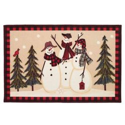 Holiday Bath Mat by BrylaneHome in Snowman