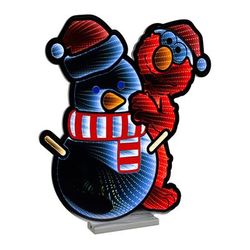 Sesame Street Elmo Snowman Ekkolight 23"H by Melrose in Red White (Size OS)