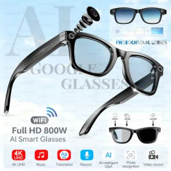 2025 NEW 800W Pixel UHD Camera Smart Glasses Video Recording AI Photo Recognition Answer Translation Bluetooth Call Sunglasses