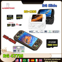 ANBERNIC RG477M RG Slide Retro Handheld Game Video Player Console 4.7-inch LTPS Android 14 Bluetooth WIFI 12G+256G PS2 RG 477M