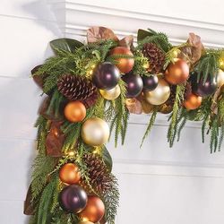 Christmas Cottage Cordless Garland - Grandin Road