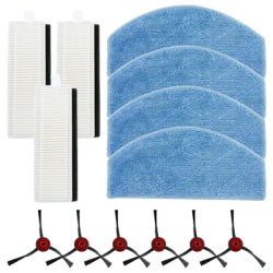 Side Brush Filter Mop Cloth Kit For Laresar Mars01/ For Lubluelu Robot Vacuum Accessories Replacement Spare Part Home Clean Tool
