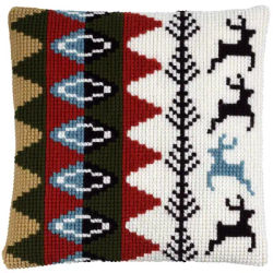 Devant de coussin à broder "motif scandinave"