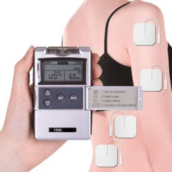 EMS Electric Muscle Stimulator Tens Unit Therapy Machine Meridian Physiotherapy Pulse Pain Relief Body Massager Health Care