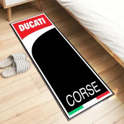 Tapis de sol d'affichage pour moto Ducati, décoration de maison résistante à la saleté, tapis de couloir et de passage, couverture de chevet de pièce