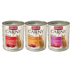 6x800g Mixed Pack 3 Sorten Animonda Carny Wet Cat Food