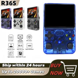 R36S Retro Handheld Video Game Console Linux System 3.5 Inch IPS Screen Portable Pocket Video Player 128GB Games Boy Gift