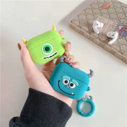 Monsters University Sulley Mike Airpods étui en Silicone souple personnages de dessins animés mignons coque de protection pour pro 2e 3e génération
