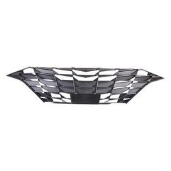 Replacement Grille Assembly ABS Plastic Chrome Shell with Dark Gray Insert Grille, 1-year unlimited-mileage warranty RH07010073Q