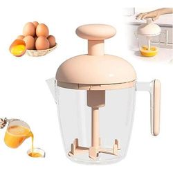 sbattitore manuale per uova e frusta per panna - pirottino in plastica per uso alimentare, fornaio portatile per uso domestico, mixer multifunzionale per sbattere uova, creme, pastelle