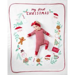 My First Christmas Milestone Plush Blanket - OSFA