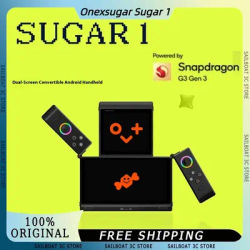 OneXPlayer OneXsugar Sugar 1 Handheld Game Players Android14 Dual OLED Screens 512GB Deformation Gaming Consoles Hall Joysticks