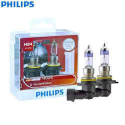 Philips – x-treme Vision 9006 HB4 12V 55W P22d 9006XVS2 + 100% More Vision Light, phare halogène de voiture, lampes antibrouillard automobiles (double Pack)