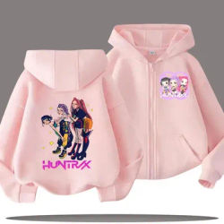 Zip Up Sweatshirts Kpop Demon Hunters Hoodie Children Clothes Kid Girls Boys Sweatshirt Sajaboys Zipper Hoody Baby Casual Tops